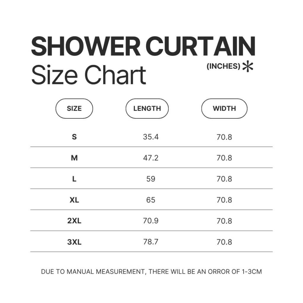 Shower Curtain Size Chart - Imagine Dragons Shop